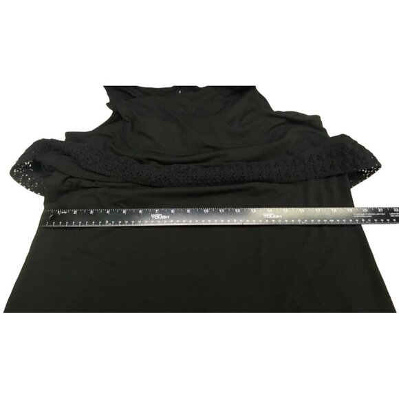 J JILL Wearever Women Sleeveless Pullover Knit Midi Dress Sz M Black Casual 13-8 - Picture 6 of 11